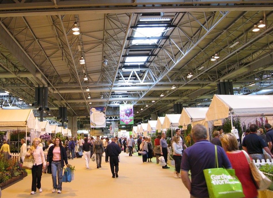 Gardeners shopping at the Gardeners' World Live show at the NEC Birmingham.